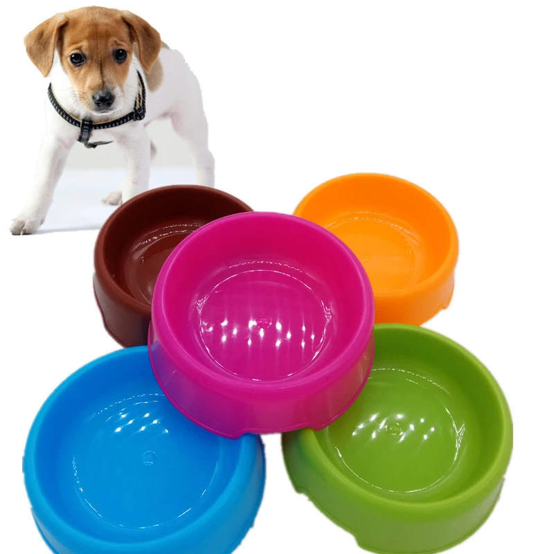 Pet Cats Dogs Portable PlasticTravel Feeding Bowl Durable Water Dish