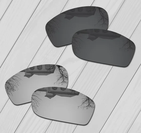 E.O.S поляризованные улучшенные Сменные линзы для солнцезащитных очков Оукли Fives квадратные солнечные очки-несколько вариантов - Цвет линз: Black-Silver