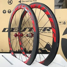 2018 Newest 700C clincher carbon road bike wheelset 50mm ultra-light road bicycle wheels 11 speeds racing open cycling part