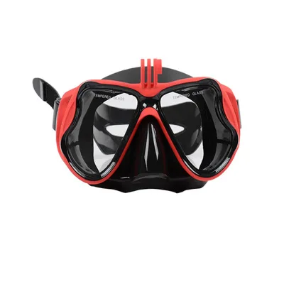 Маска для дайвинга по рецепту с линзами для близорукости подводная камера диоптрия маска для подводного плавания корректирующая маска для подводного плавания для спортивной камеры - Цвет: red