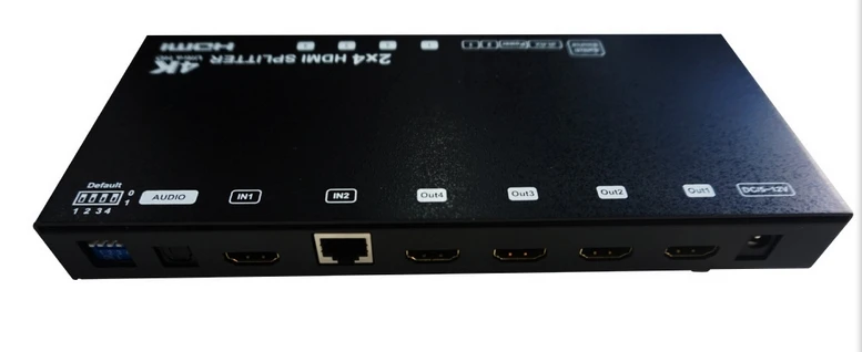 HDMI сплиттер, 1 HDMI вход, 1 UTP вход, передача до 50 м с извлечение аудиосигнала, EDID, поддержка 3D, 4 K x 2 k 2X16 HDMI сплиттер