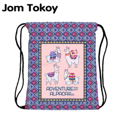 JomTokoy New Fashion Women Drawstring Backpack Alpaca Printing Travel Softback Women Mochila Drawstring Bags skd27138 JomTokoy New Fashion Women Drawstring Backpack Alpaca Printing Travel Softback Women Mochila Drawstring Bags skd27138