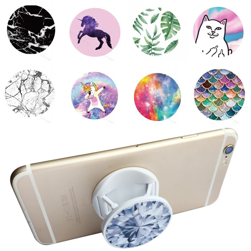 

Original Holder Phone Grip for Xiaomi Redmi Huawei Mobile Color Painting Art Multi-Function Brakcet Support Stander
