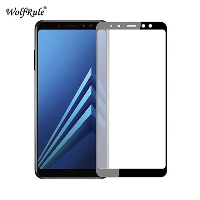 Защитное стекло для экрана samsung Galaxy A8 Plus закаленное 2018 2 шт.|Защитные стёкла и