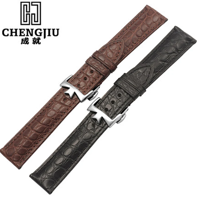 Da uomo in pelle di coccodrillo cinturino per omega/vacheron/constantin/patek  philippe orologio da polso in pelle braccialetto montre fascia|watch  band|mens watch bandswatch band leather - AliExpress