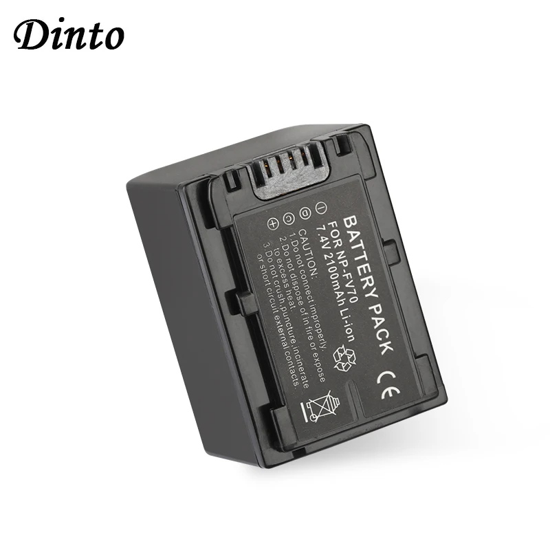 Dinto 2100mAh 7.4V NP-FV70 NPFV70 Rechargeable Camera Battery for Sony NP-FV30 FV50 HDR-CX230 CX150 CX350E CX550E NP FV70 | Электроника