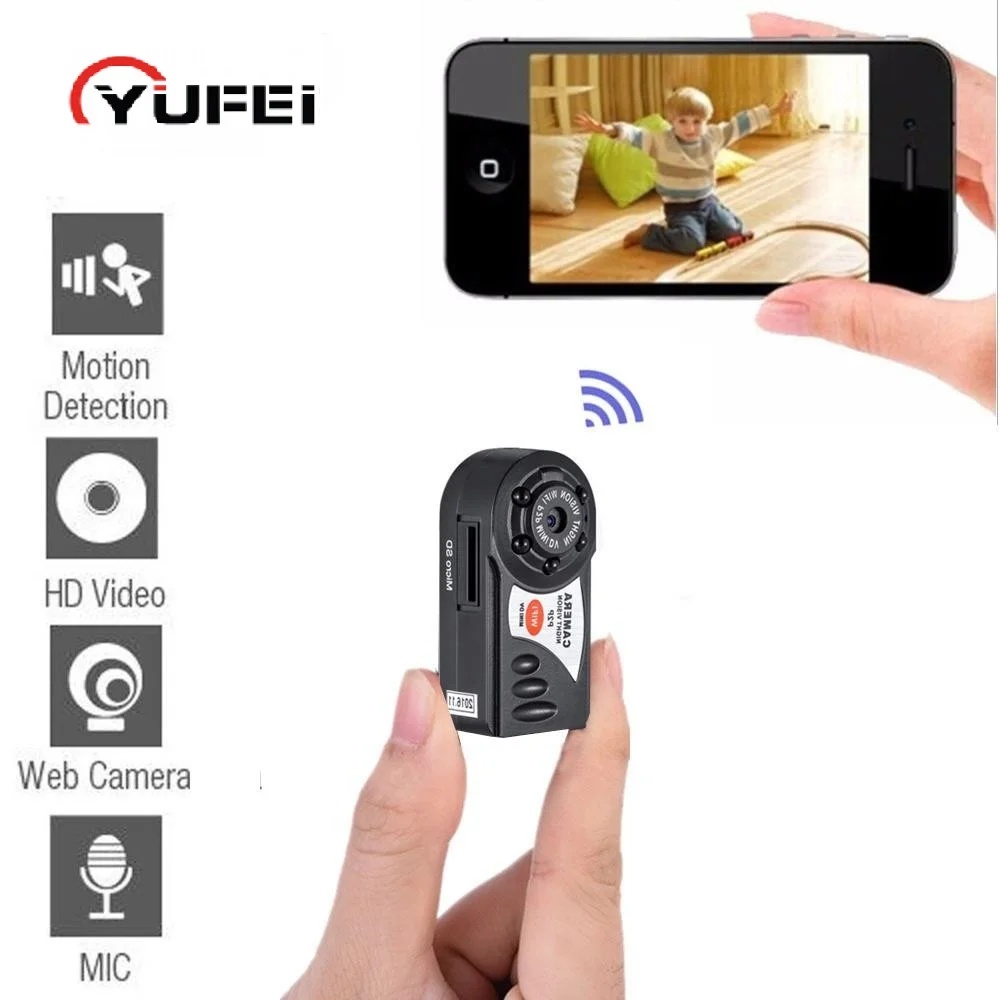 YuFei мини камера 480 P Wi Fi DV DVR IP Cam видео-камера регистратор инфракрасный ночное видение