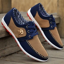 new summer brand canvas casual Shoes men’s flat shoes matching exercise shoes men comfortable tenis boat shoes 2016 size 39-44