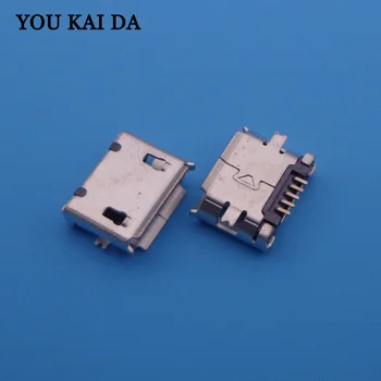 

1000pcs/lot Micro USB jack charging socket 5pin B type Female Connector For Mobile Phone 5 pin