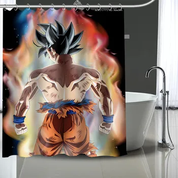 

Custom Dragon Ball Super Shower Curtain Modern Fabric Bath Curtains Home Decor Curtains More Size Custom Your image