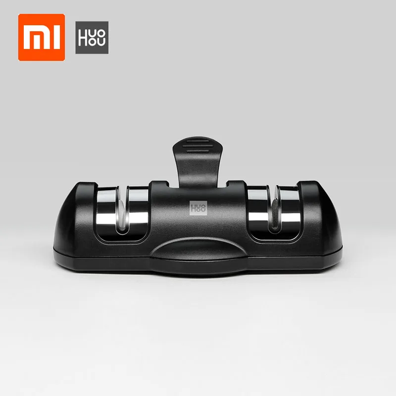 

Xiaomi Huohou Double Wheel Sharpener Fast Sharpening Fixed Suction Cup Kitchen Utensils Portable Compact and Easy To Store