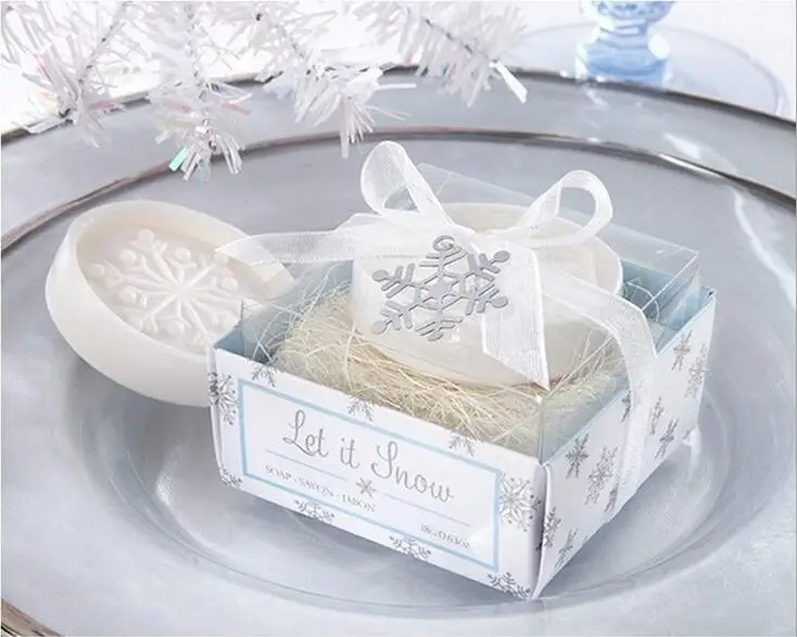 

20pcs Snowflake Let it Snow Soap For Wedding Party Birthday Baby Shower Souvenirs Gift Favor New