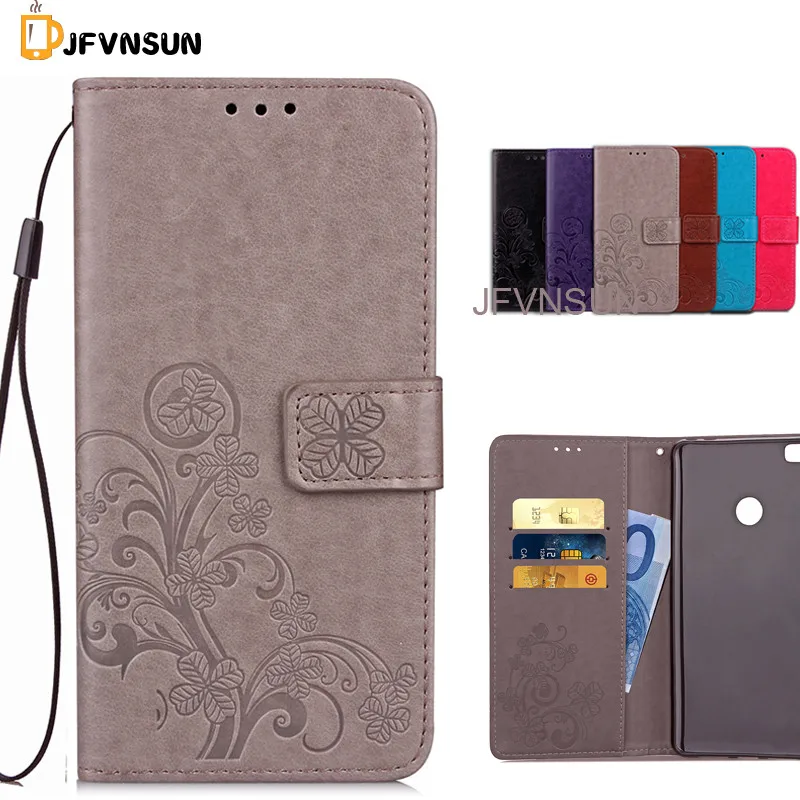Jfvnsun чехол для Xiaomi Mi Max Новый Leaf Clover цветочным узором тиснения Бумажник Стенд