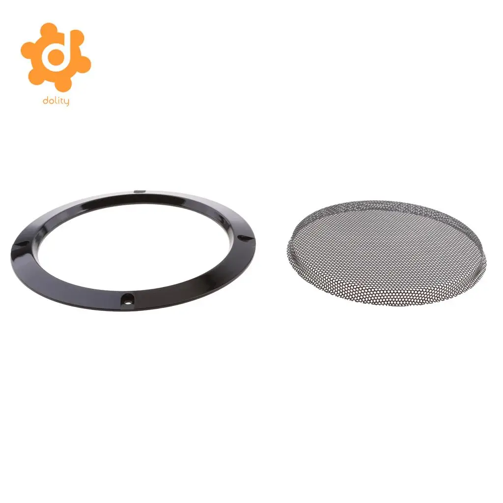 6.5 Inch Replacement Round Speaker Protective Mesh Cover Case with 4 pcs Screws