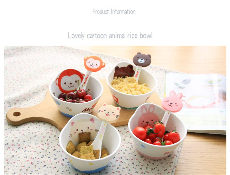 Kid Cartoon Bowl Dishes Cartoon Mouse Lunch Box Kid Baby Children Infant Baby Rice Feeding Bowl Porcelai Snack Ceramic Tableware