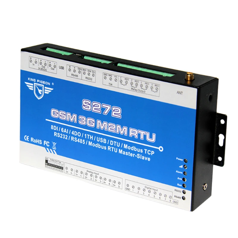 

GSM 3G RTU Modbus I/O Module To OPC Server AC Power Failure /Recovery Monitoring Alarm Wireless Remote Control S272