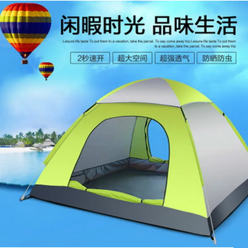 

Camping Tent Quick Opening Tents Outdoor 3-4 People Fully Automatic Camping Tents Suit Outdoor Automatically Tent