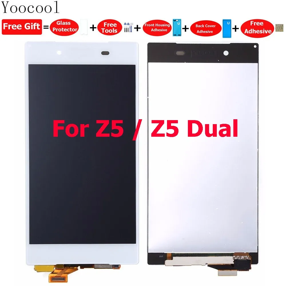 11 шт./лот yoocool Замена ЖК-дисплей Экран для Sony Xperia Z5 двойной Дисплей с Сенсорный