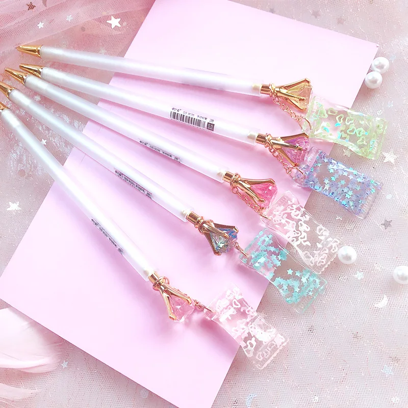 

40 pcs/1 lot Kawaii Diamond candy Mechanical Pencils School Office Supply Student Stationery Kids Gift Automatic Pencil