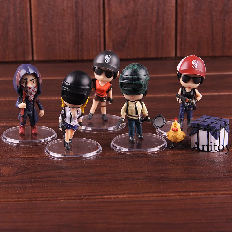  Playerunknown's BattleGrounds PUBG Action Figure PVC Collectible Model Toys Dolls 6pcs/set