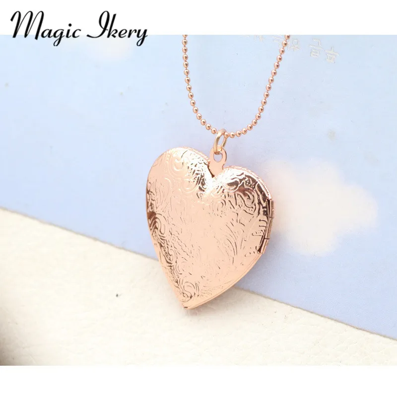 Magic Ikery New Necklaces Rose Gold Color Photo font b Box b font floating font b