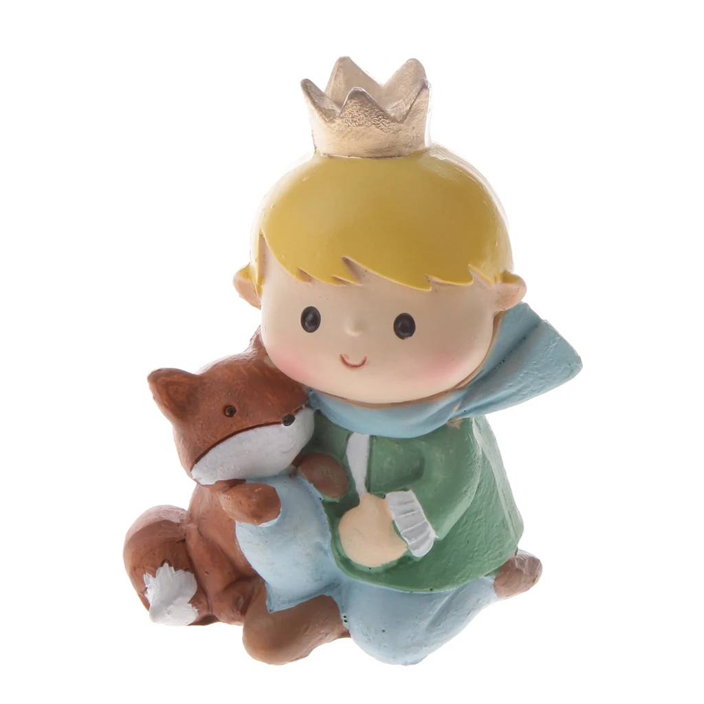 Ornament Statue Standing Figurine Resin Prince & Rose THE LITTLE PRINCE Crafts