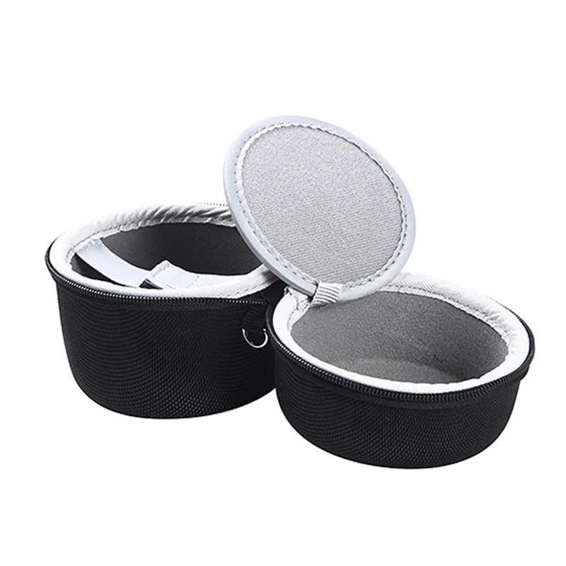 prativerdi Mini Black Earphone Case Earphone Box Headphone Travel organizer Earbuds Coin Collect Storage Bag for iphone cable 3