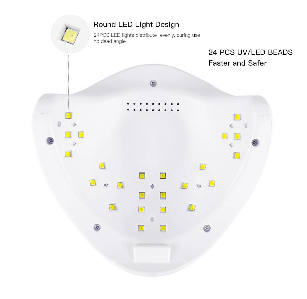 SUN5 48 Вт УФ-лампа для ногтей, новейшая Сушилка для ногтей для быстрой отверждения гелем с автоматическим датчиком, профессиональная машина для дизайна ногтей