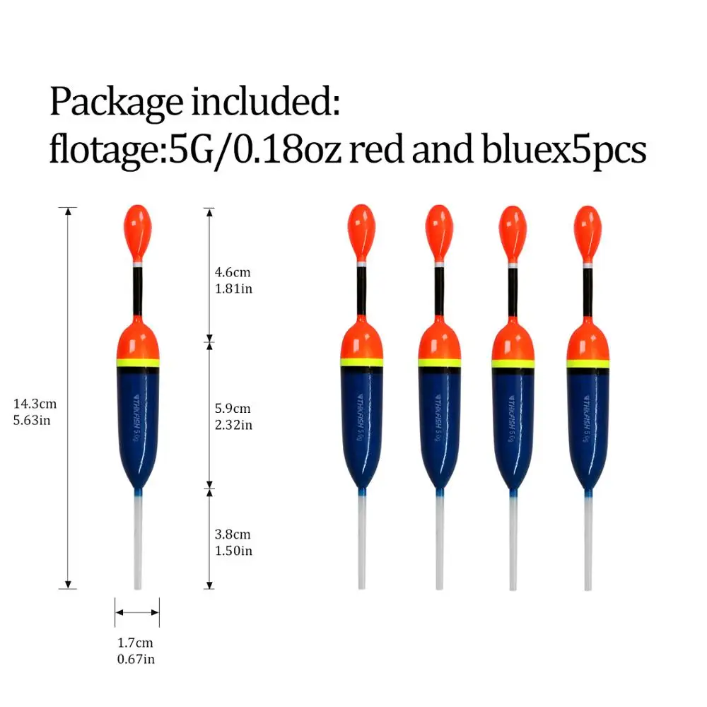 5 шт./компл. Рыбалка скольжения поплавок 15g 5g пробкового дерева рыбалка скольжения поплавок скольжения Подставка-поплавок для Go снаряжение для рыбалки - Цвет: 5pcs 5g blue