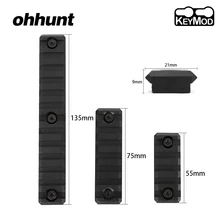 Ohhunt 5 слот 7 Слот 13 слот 2,1" 2,95" 5,3" Пикатинни Вивер 1913 рельсовая секция для Keymod Handguard крепление упаковка из 3 алюминиевых