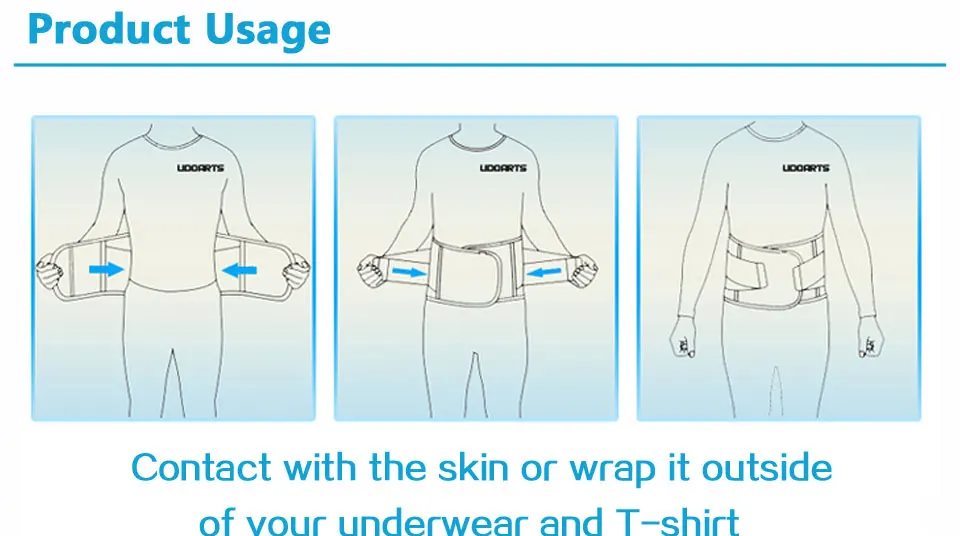 Udoarts регулируемый пояс для поддержки талии