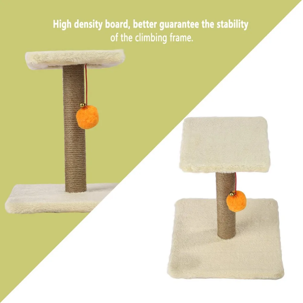 M30-1 Pet Cat Tree Climbing Frame Toy with Ball Shape Bell Toy Cat Scratching Posts Cat Scratch Board Jumping Training Toy M30-1 Pet Cat Tree Climbing Frame Toy with Ball Shape Bell Toy Cat Scratching Posts Cat Scratch Board Jumping Training Toy