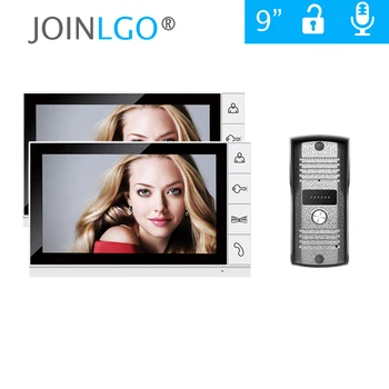

FREE SHIPPING Home Security 9 inch TFT LCD Video Door phone Intercom System With 2 White Screens + 1 Doorbell Camera IN STOCK