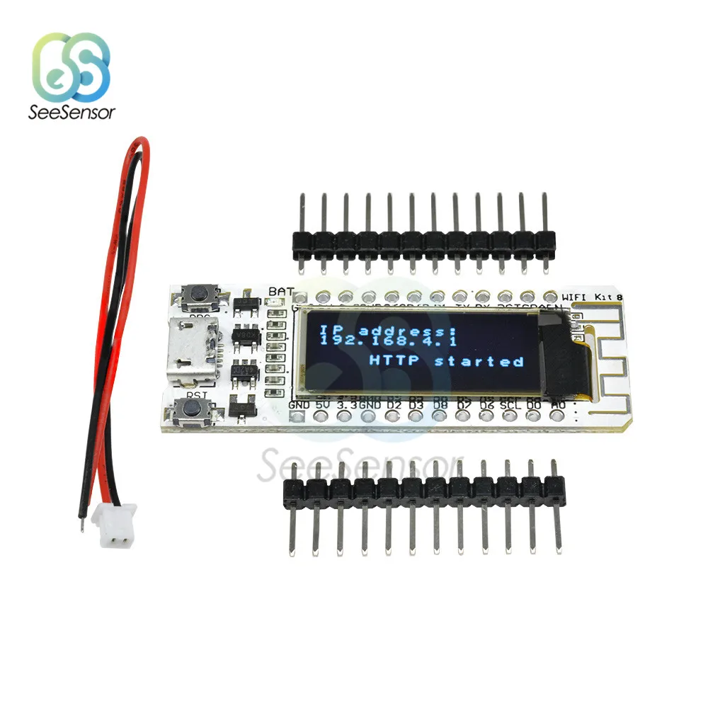 0 91 'ɾSP8266 WIFI чип дюймов OLED CP2014 32 Мб Flash ESP 8266 модуль Интернет вещей плата PCB для