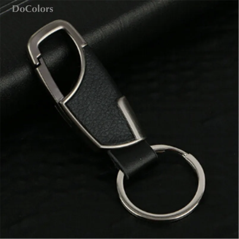 

DoColors Leather Car Metal Key Ring Keychain For Hyundai i30 Mistra Tucson Santa Fe Veloster Rohens coupe AZERA Avante