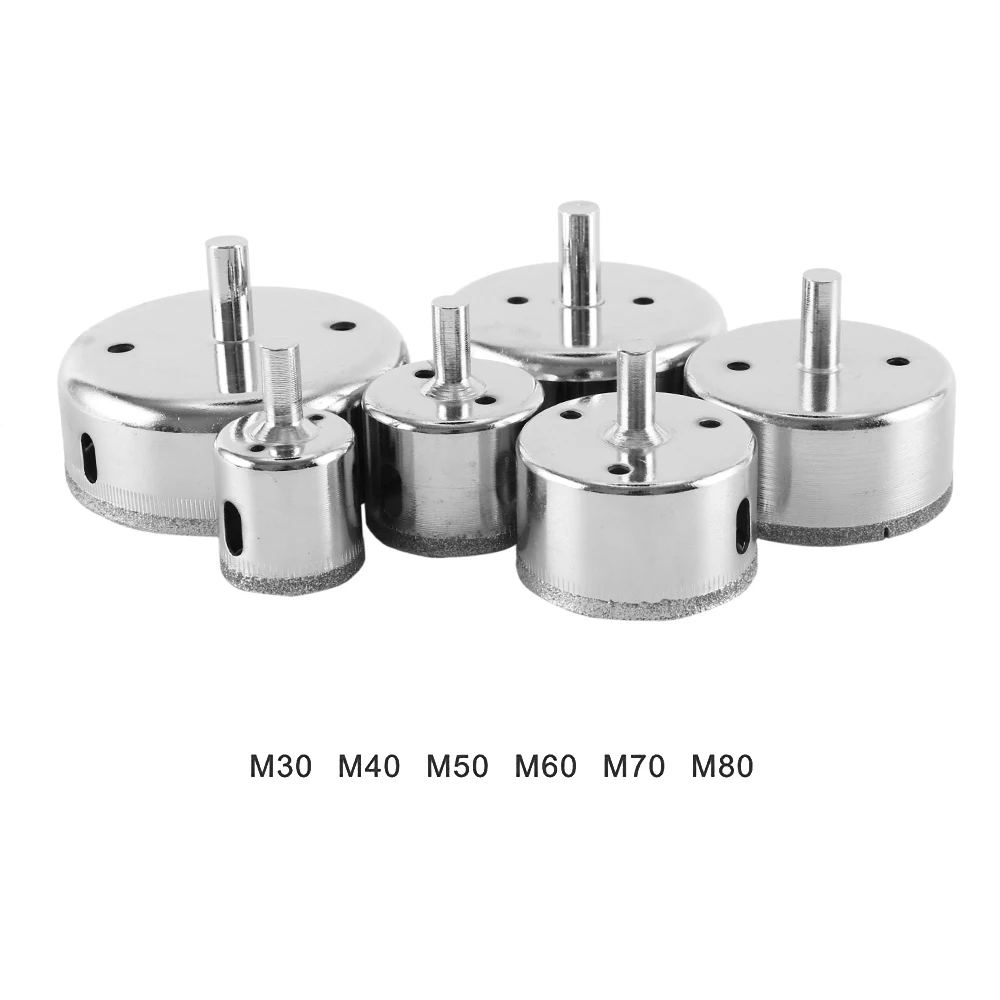 1set 30-80mm Diamond Coated Core Hole Saw Drill Bits Tool Cutter For Tiles Marble Glass Granite Drilling Best Price 1set 30-80mm Diamond Coated Core Hole Saw Drill Bits Tool Cutter For Tiles Marble Glass Granite Drilling Best Price
