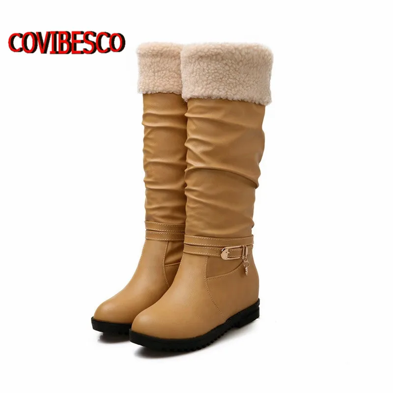 

Euro size 34-39,Women Boots 2015 Autumn Winter Ladies Fashion Flat Bottom Boots Shoes Knee Thigh High Long motorcycle Boots