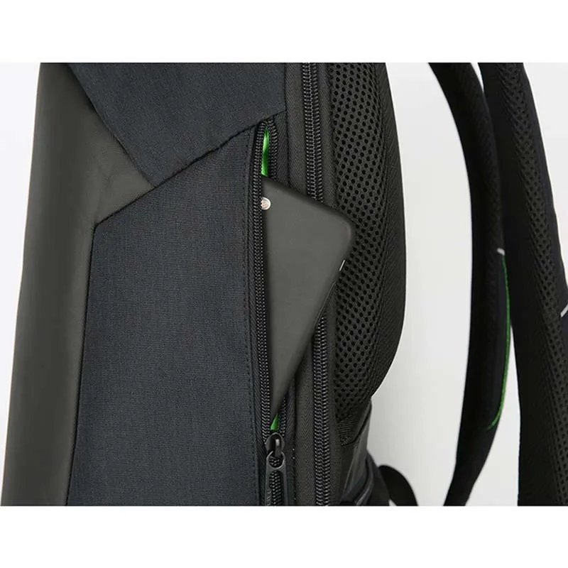 BAIBU Men bag USB Charging Backpack Headphone plug Anti-theft 15.6