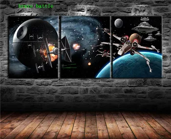 

Star Wars Rebels Vs Empire 3 Pieces Canvas Painting Print Living Room Home Decor Modern Wall Art Oil Painting Poster