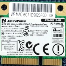 AzureWave AW-NB114H RTL8723AE Половина мини PCI-Express 300M+ Bluetooth 4,0 Wlan Беспроводная Wifi карта
