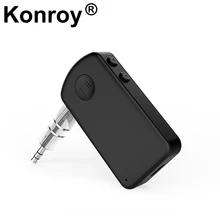 Konroy Bluetooth приемник 4,2 беспроводной Bluetooth аудио приемник 3,5 мм Автомобильный Aux Bluetooth адаптер для динамиков наушников Hands-free