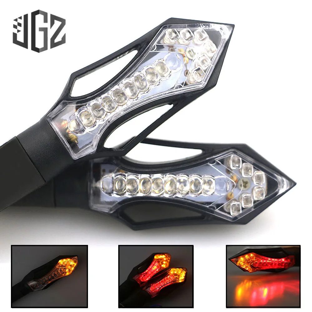 

Motorcycle Turn Signal Lights Left Right Indicators Flashers LED Red Yellow Lamp Universal for Yamaha Benelli Honda Ducati KTM