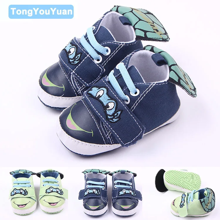 Fashion Baby Shoes Leather Cute Smile Hook and Loop Cool Cloak Canvas