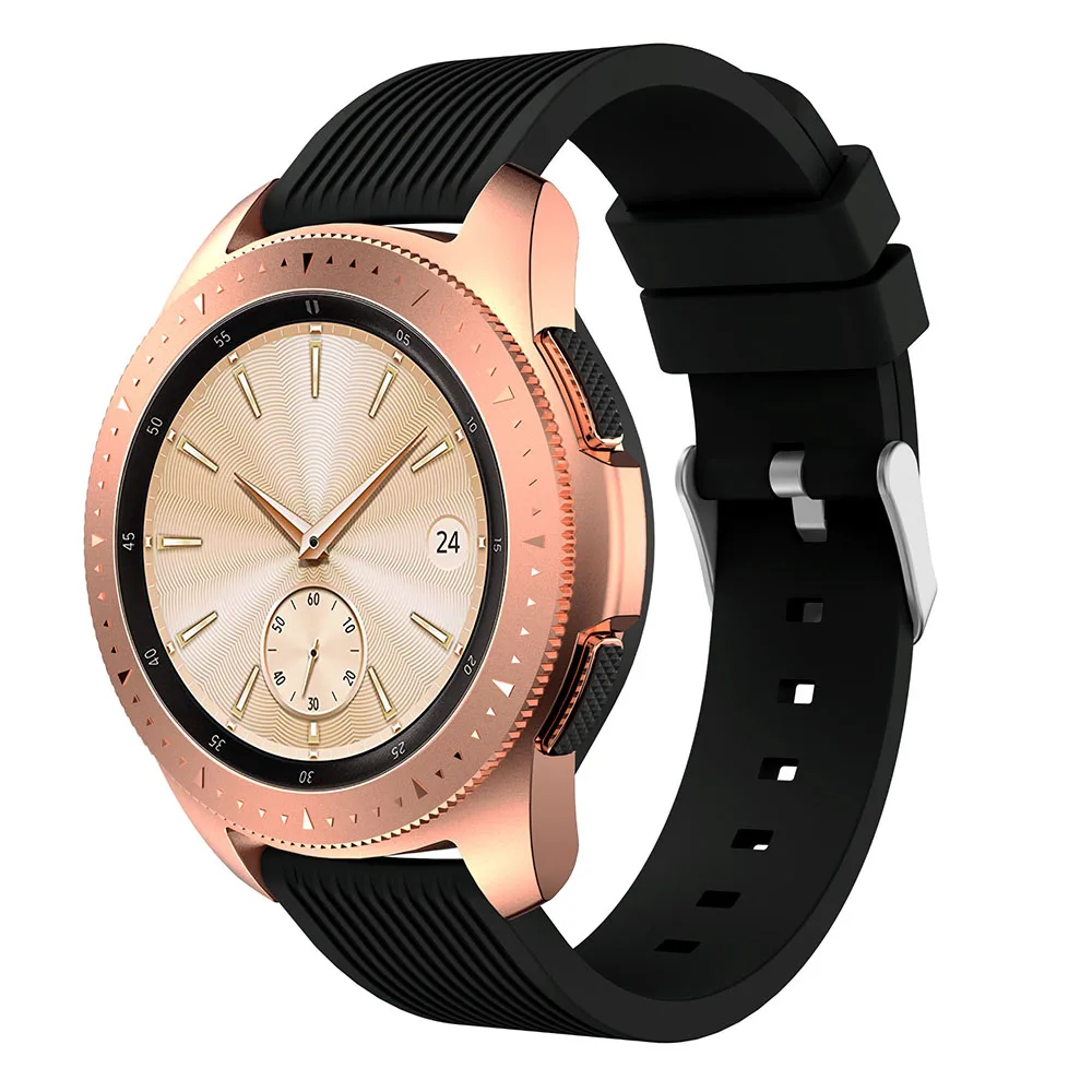 Ремешок силиконовый спортивный для Samsung Galaxy Watch 42 мм 46 20 резиновый браслет S2 Gear S3