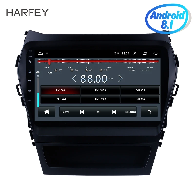Автомобильный мультимедийный плеер Harfey 9 дюймов Android 8 1 HD сенсорный экран радио GPS