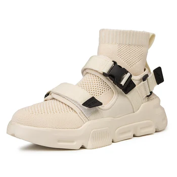 

New Men High Top Sock Sneakers Running Shoes Unisex Lace Up Jogging Shoes Man Athletic Footwear Breathable Zapatillas Hombre
