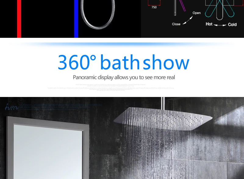 Bathroom Faucets 3555cm Air Pressured Water Saving Shower head Set Brass Chrome Wall Mounted Mixer Controller Shower System (18)