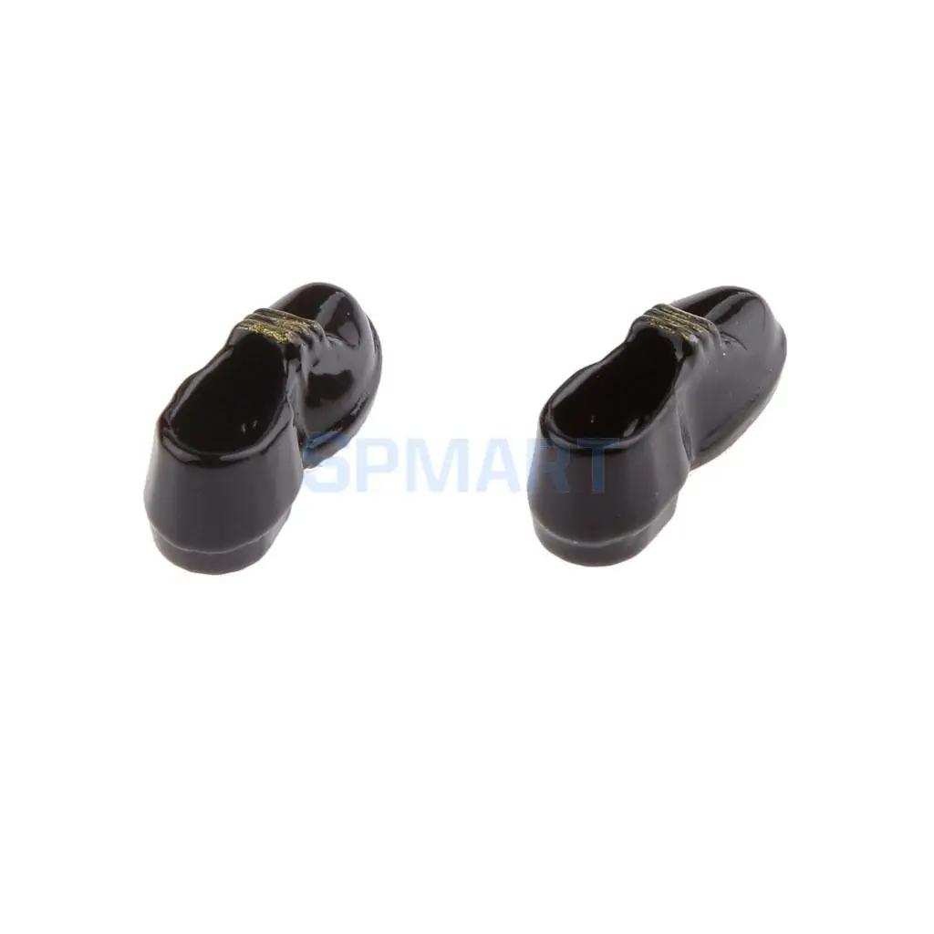 Dollhouse Miniature Men/'s Dress Shoes in Black