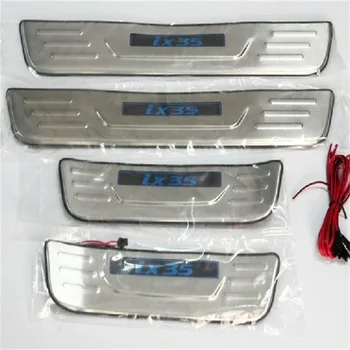 

Car-styling With Blue LED light High quality stainless steel Scuff Plate/Door Sill For 2010-2017 Hyundai ix35 Car Covers