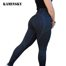 Kaminsky, сексуальные, пуш-ап, черные леггинсы, женская мода, высокая талия, для тренировок, полиэстер, леггинсы, джеггинсы, тонкие, спортивные, леггинсы